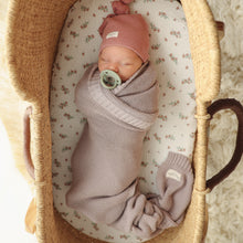 Load image into Gallery viewer, Heritage Knit - 100% Organic Cotton Luxury Knit Baby Swaddle Blanket
