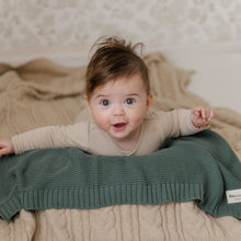 Load image into Gallery viewer, Heritage Knit - 100% Organic Cotton Luxury Knit Baby Swaddle Blanket