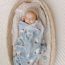 Load image into Gallery viewer, Sheep Knit Receiving Baby Blanket