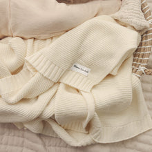Load image into Gallery viewer, Heritage Knit - 100% Organic Cotton Luxury Knit Baby Swaddle Blanket