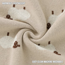 Load image into Gallery viewer, Sheep Knit Receiving Baby Blanket