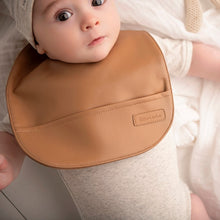 Load image into Gallery viewer, Classic - Set of Soft Vegan Leather Easy Clean Bibs 0-12 Months