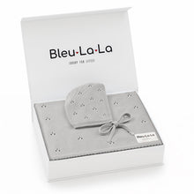 Load image into Gallery viewer, Organic Pointelle Swaddle Blanket + Hat Gift Set