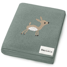 Load image into Gallery viewer, Luxury Cotton Deer Knit Swaddle Baby Blanket
