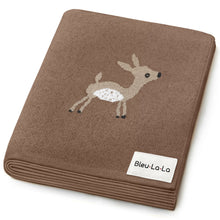 Load image into Gallery viewer, Luxury Cotton Deer Knit Swaddle Baby Blanket
