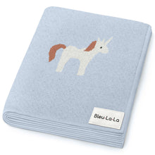 Load image into Gallery viewer, Knit Unicorn Blanket