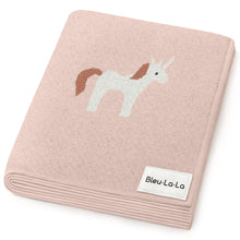Load image into Gallery viewer, Knit Unicorn Blanket