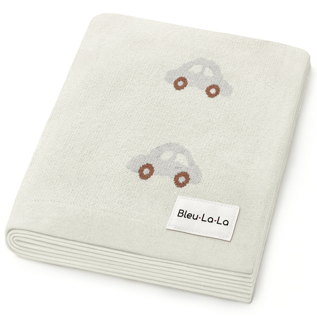 100% Cotton Luxury Knit Car Swaddle Blanket