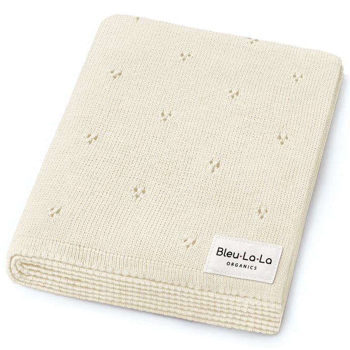 Organic Pointelle Luxury Knit Swaddle Blanket