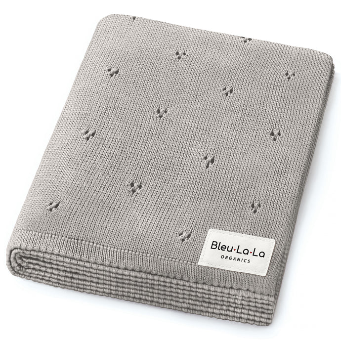 Organic Pointelle Luxury Knit Swaddle Blanket