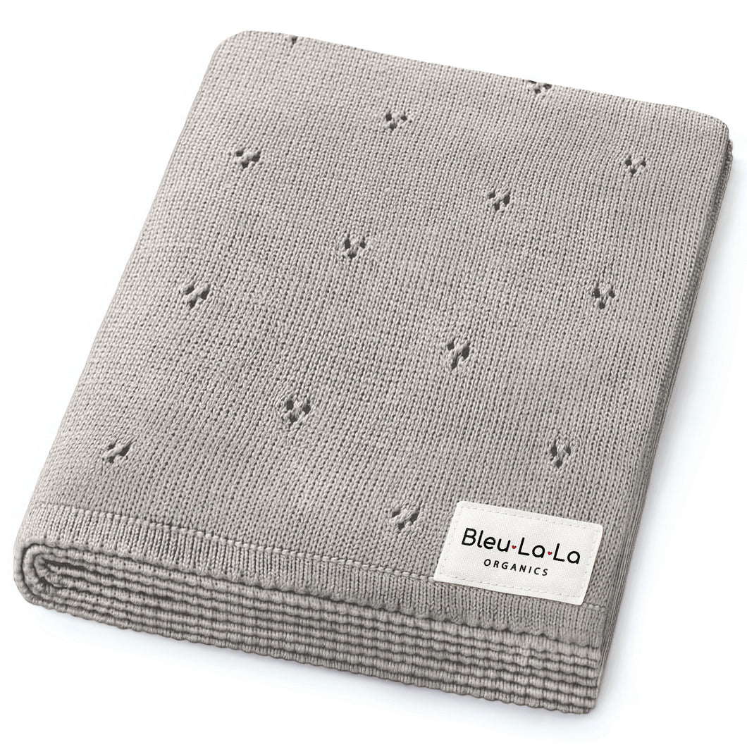 Organic Pointelle Luxury Knit Swaddle Blanket