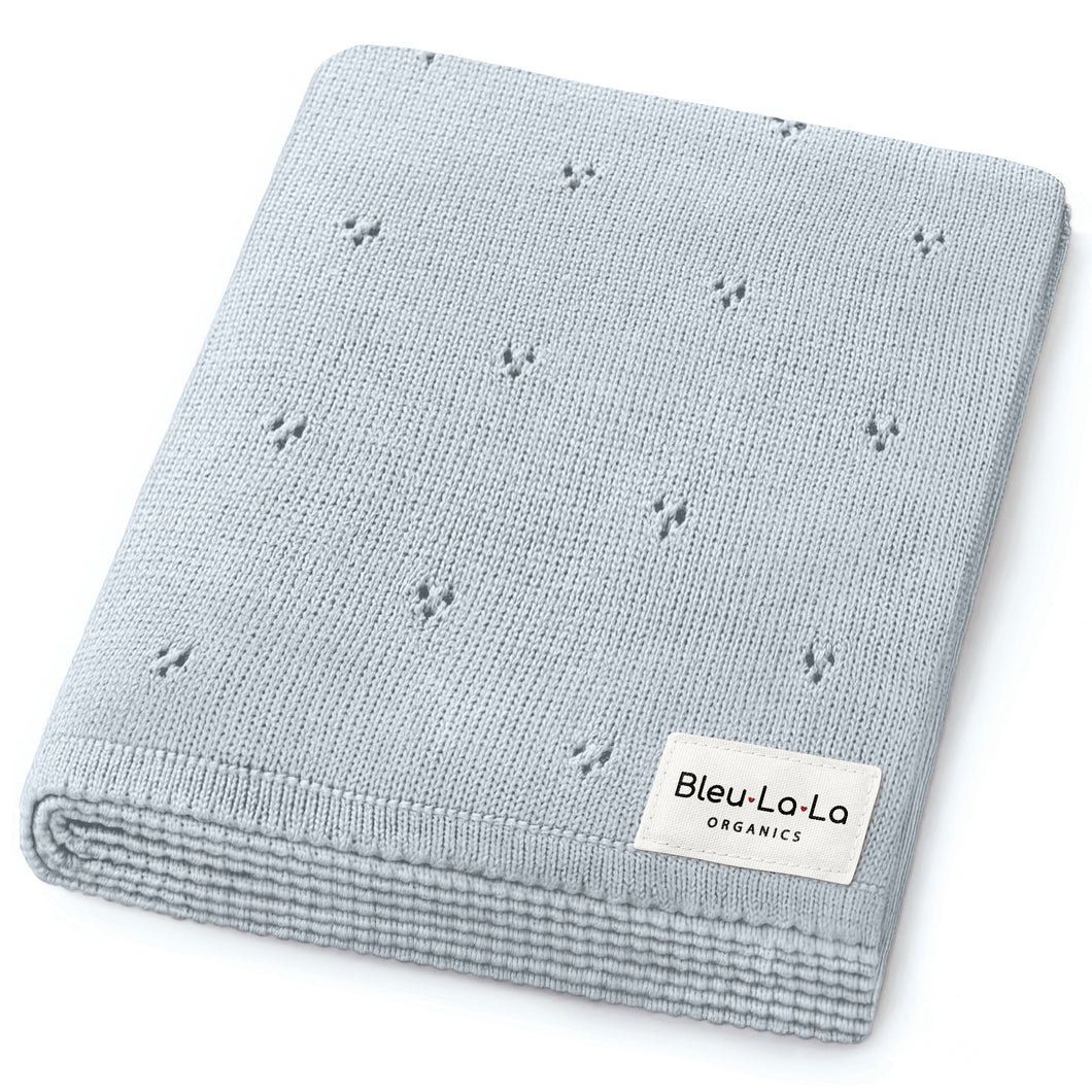 Organic Pointelle Luxury Knit Swaddle Blanket