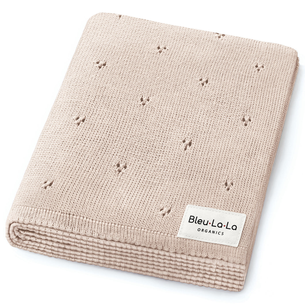 Organic Pointelle Luxury Knit Swaddle Blanket