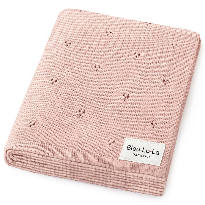 Organic Pointelle Luxury Knit Swaddle Blanket