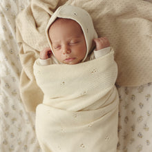 Load image into Gallery viewer, Organic Pointelle Swaddle Blanket + Hat Gift Set