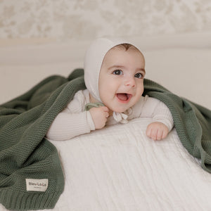 Organic Cotton Luxury Knit Baby Swaddle Blanket