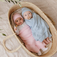 Load image into Gallery viewer, Luxe Collection 100% Organic Cotton Luxury Knit Baby Blanket + Hat Set with Gift Box