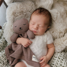 Load image into Gallery viewer, Organic cotton plush lovey security blanket — Bleu La La