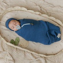 Load image into Gallery viewer, Luxe Collection 100% Organic Cotton Luxury Knit Baby Blanket + Hat Set with Gift Box