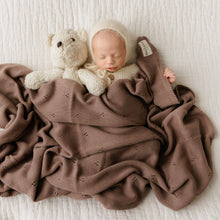 Load image into Gallery viewer, Organic Pointelle Luxury Knit Swaddle Blanket