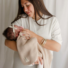 Load image into Gallery viewer, Organic Cotton Luxury Knit Baby Swaddle Blanket