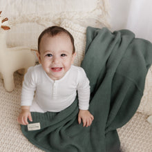 Load image into Gallery viewer, Organic Cotton Luxury Knit Baby Swaddle Blanket