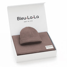Load image into Gallery viewer, Luxe Collection 100% Organic Cotton Luxury Knit Baby Blanket + Hat Set with Gift Box