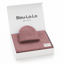 Load image into Gallery viewer, Luxe Collection 100% Organic Cotton Luxury Knit Baby Blanket + Hat Set with Gift Box
