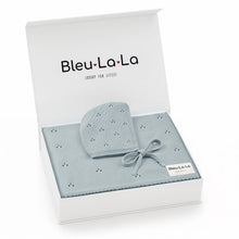 Load image into Gallery viewer, Organic Pointelle Swaddle Blanket + Hat Gift Set