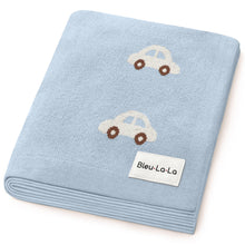 Load image into Gallery viewer, 100% Cotton Luxury Knit Car Swaddle Blanket