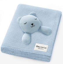 Load image into Gallery viewer, Blanket Lovey - 100% Organic Cotton Baby Blanket with Comfort Lovey