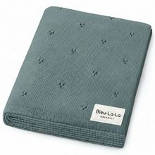 Load image into Gallery viewer, Organic Pointelle Luxury Knit Swaddle Blanket