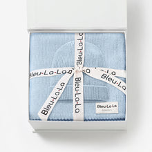 Load image into Gallery viewer, Luxe Collection 100% Organic Cotton Luxury Knit Baby Blanket + Hat Set with Gift Box