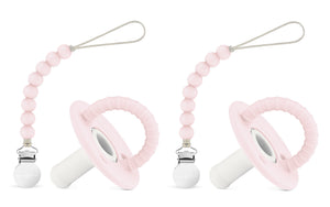 Lulababe Pacifier + Clip Set - Stage II - 2 Pack