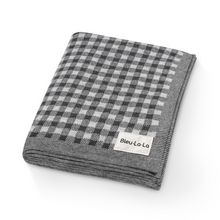 Load image into Gallery viewer, Checkered Knit Baby Blanket