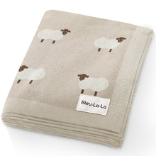 Load image into Gallery viewer, Whimsy Collection - Luxury 100% Cotton Knit Swaddle Baby Blanket