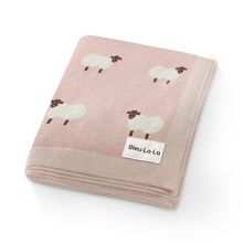 Load image into Gallery viewer, Sheep Knit Receiving Baby Blanket