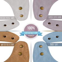 Load image into Gallery viewer, Modern - Set of Soft Vegan Leather Easy Clean Bibs 9-18 Months