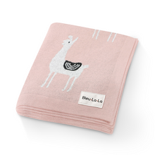 Load image into Gallery viewer, Luxury Knit Llama Swaddle Baby Blanket