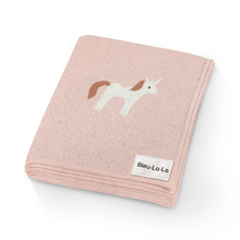 Load image into Gallery viewer, Knit Unicorn Blanket